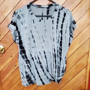 A.OK Oversized Tie Dye Top with Knot detail